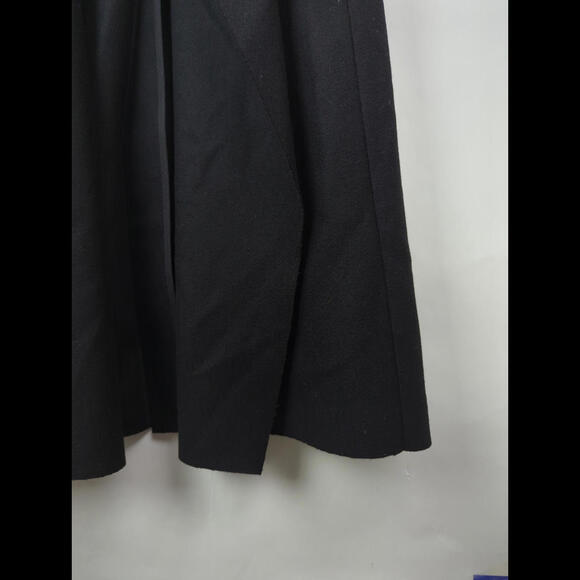 [SOLD] DRIES VAN NOTEN Women's Sz FR 36 US 4 Black Wool Open Front Raw Edge Coat - Picture 7 of 9